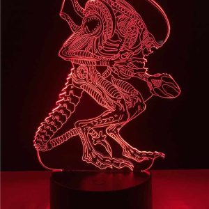 Alien xenomorph 3D Illusion Lamp