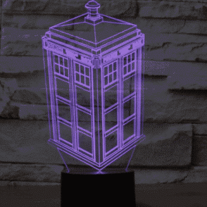 Police Box 3D Illusion Lamp
