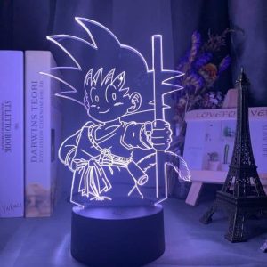 Young Goku 3D Illusion Led Lamp (Dragon Ball)