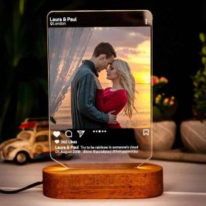 Instagram Style 3D Led Lamp Gift – Personalized Anniversary Gift